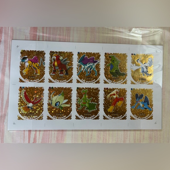 Pokémon Other - 2024 POKEMON 2 UNCUT SHEET Infinity Johto Peru Edition Foil Rare